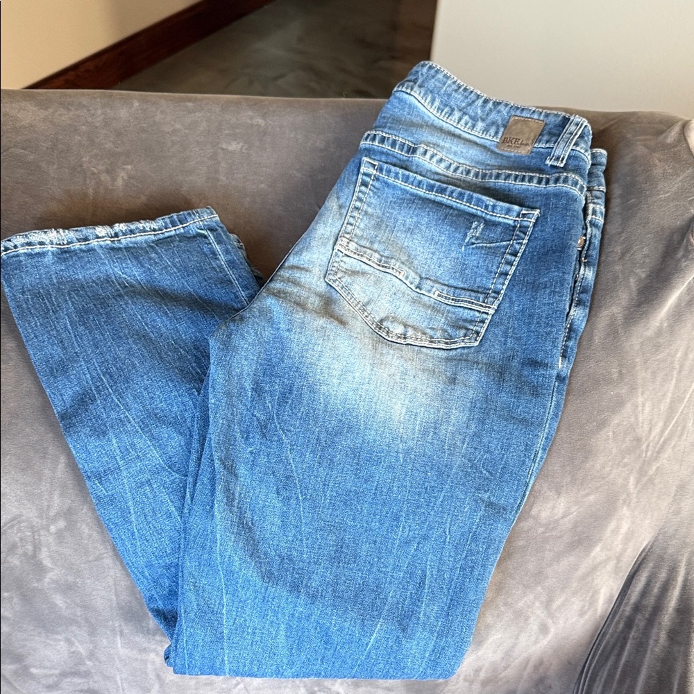 BKE Women's Ankle Jeans - Light Blue